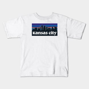 Kansas City Skyline Kids T-Shirt